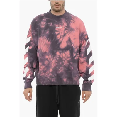 Tie-Dye Effect DIAG ARROW Crew-neck Sweatshirt