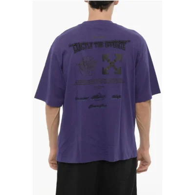 Cotton Crew-neck t-shirt With Embroidery Logo