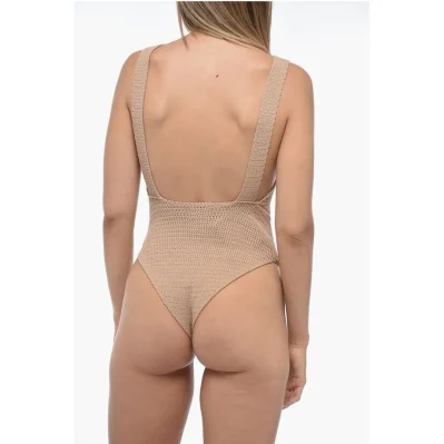 Solid Color Crochet MAYA One Piece Swimsuit