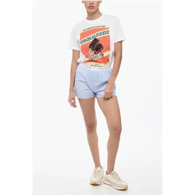 Shorts CASSIE WOMAN in Tinta Unita con Banda Elastica Logata