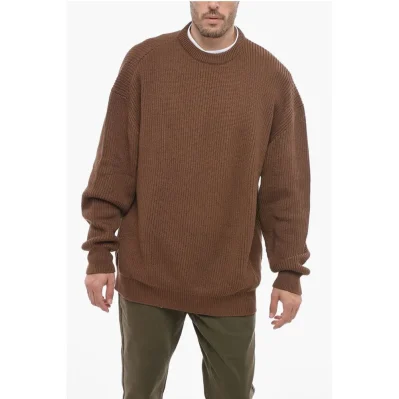 Solid Color Lightweight Cotton Crew-neck Sweater