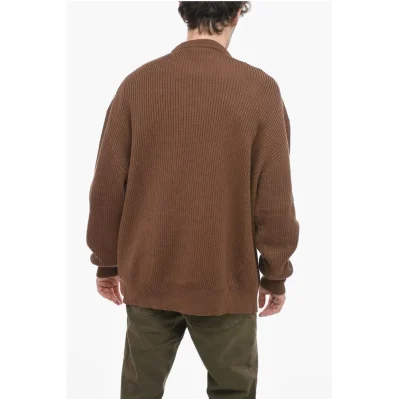Solid Color Lightweight Cotton Crew-neck Sweater
