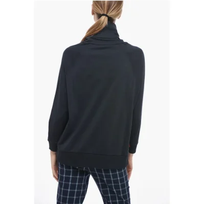 Wool and Cotton Sweater with Turtleneck