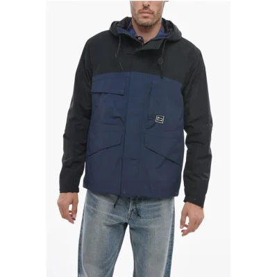 Two-Tone MOUNTAIN STROLL Utility Jacket with Hood