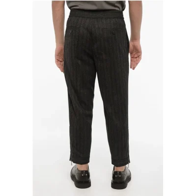 Virgin Wool Slim Fit Casual Pants
