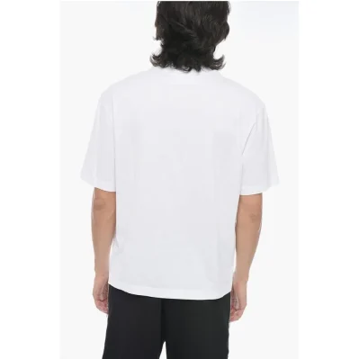 Solid Color Slim Fit T-Shirt with Eyelets Details