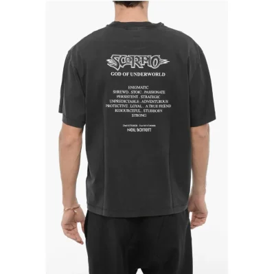 Printed SCORPIO THE ALCHEMIST Crew-neck T-Shirt
