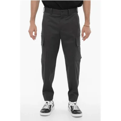 Loose Fit Cargo Pants with Drawstring Waist