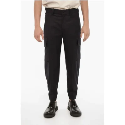 Loose Fit FIREMAN Cargo Pants with Ankle Button