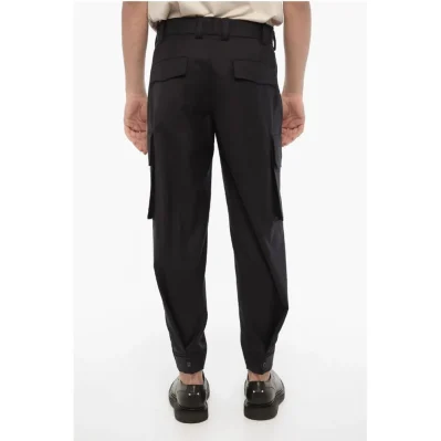 Loose Fit FIREMAN Cargo Pants with Ankle Button