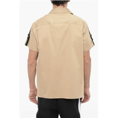 Short Sleeved Saharan Shirt with Double Breast Pocket