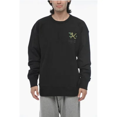 Oversized CREST Sweatshirt with Embroidered Logo