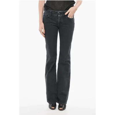 Stone Washed Straight Fit Denims 23cm