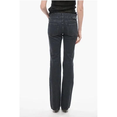 Stone Washed Straight Fit Denims 23cm