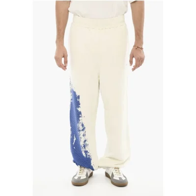 Acid Wash Hem Cotton Joggers