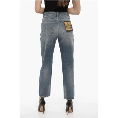 Vintage Effect RANCH Jeans with Visible Stitching 17cm