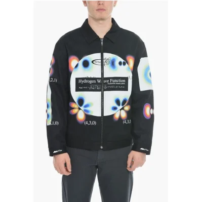 Cootn Twill HYDROGEN WAVE Jacket with Gradient Print