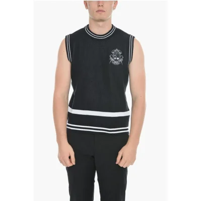 Organic Cotton Two-Tone Vest with Rib Edges