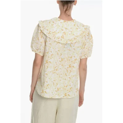 Floral-Printed JYTTA Blouse with Ruffle