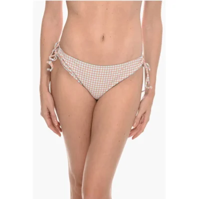 Gingham Checked FILIPPA Tie-Side Bikini Bottom