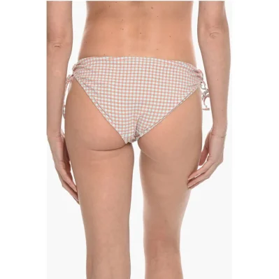 Gingham Checked FILIPPA Tie-Side Bikini Bottom