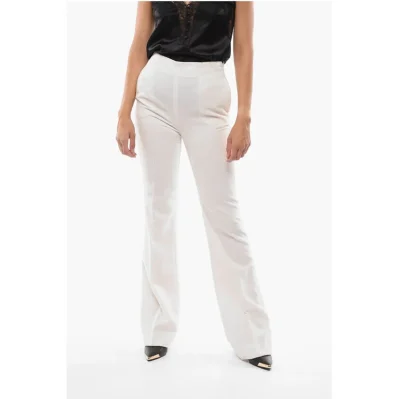 Chenille Palazzo Pants with Side Zip