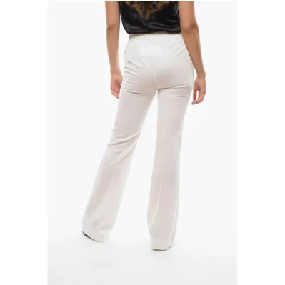 Chenille Palazzo Pants with Side Zip