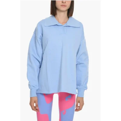 Polo Neck INGRID Cotton Sweatshirt