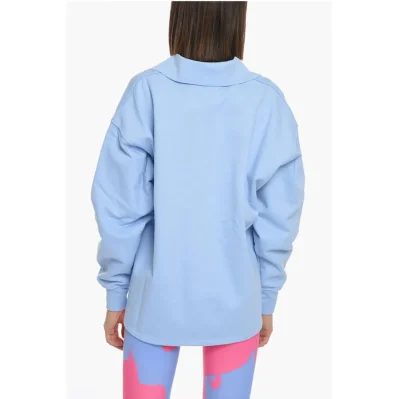 Polo Neck INGRID Cotton Sweatshirt