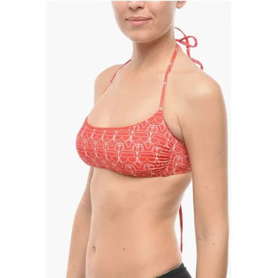 All Over Iconic Printed Bandeau Top Bikini