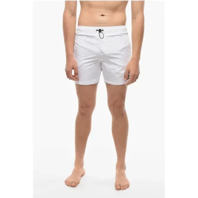RUE ST-GUILLAUME Solid Color BASIC Swim Shorts with 3 Pocket