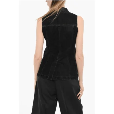 Sleeveless VIK Velour Shirt