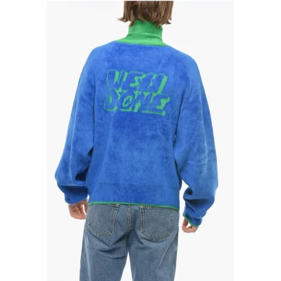 Half Zip Velour Sweatshirt