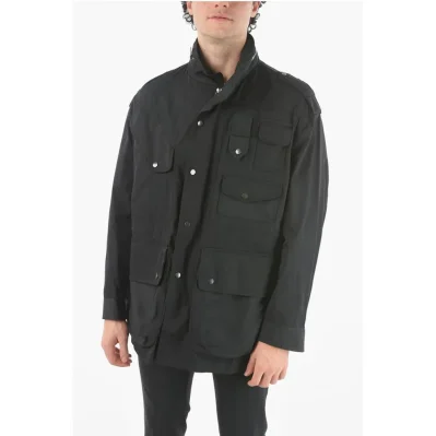 Removable Hood Oversized Utility Jacket