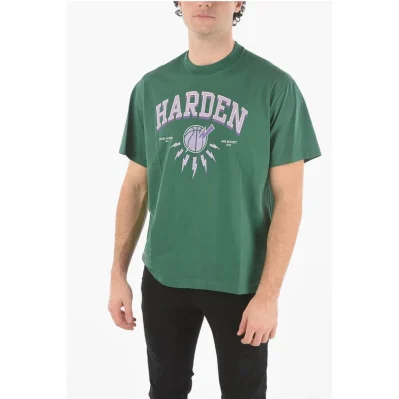 JAMES HARDEN x NEIL BARRETT Crew Neck Printed Logo T-Shirt