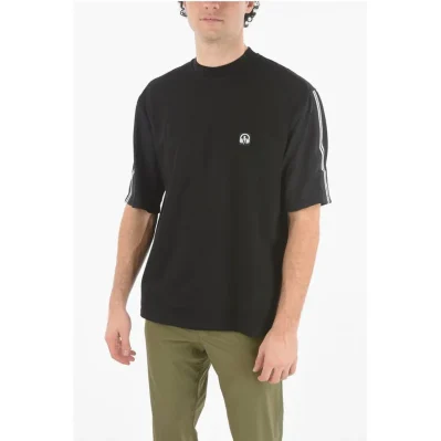 Contrasting Band MUSIC BOLT VARSITY T-Shirt