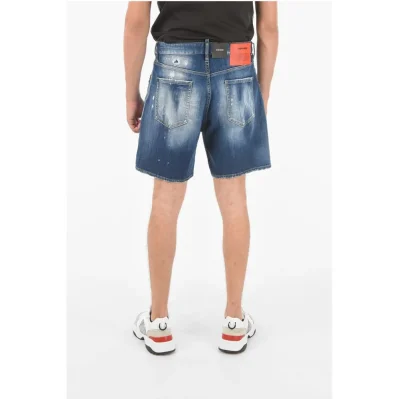 stretch denim BOXER shorts