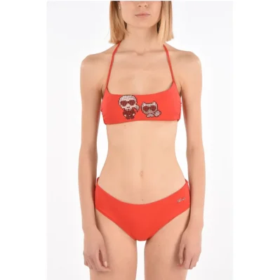 Bandeau KARL & CHOUPETTE Bikini Top with Studs