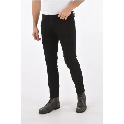 Distressed BLACK BULL SKATER FIT Denims