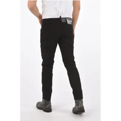 Distressed BLACK BULL SKATER FIT Denims