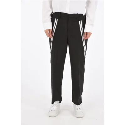 Mid-rise waist slim fit pants