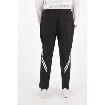 Mid-rise waist slim fit pants