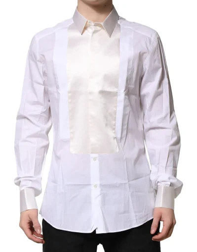 White GOLD Poplin Cotton Dress Formal Shirt