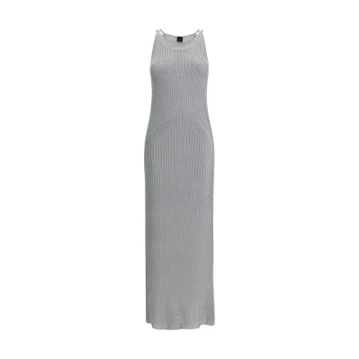 Metallic knit long Dress