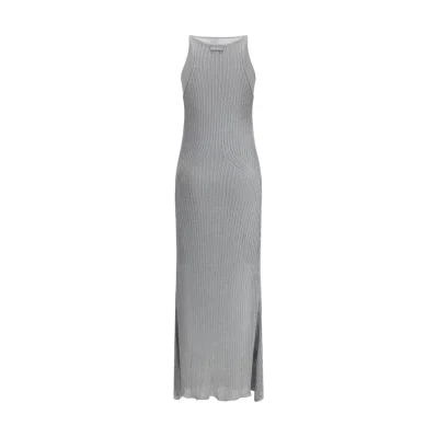 Metallic knit long Dress
