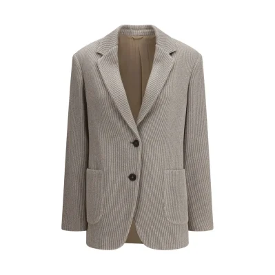 Ribbed deisgn lurex Jacket