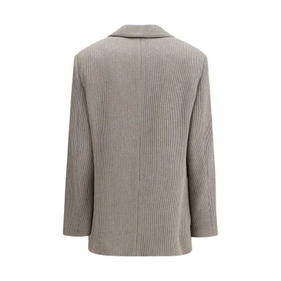 Ribbed deisgn lurex Jacket