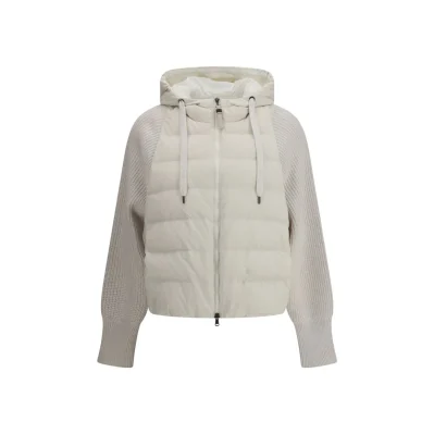 Wool sleeved Down Jacket