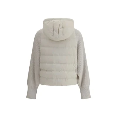 Wool sleeved Down Jacket