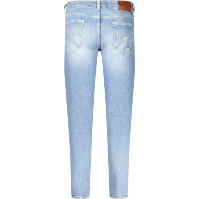 Light Blue Cotton Men Jeans